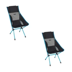 Helinox SET Aus 2x Sunset Chair Faltstuhl Black/blue