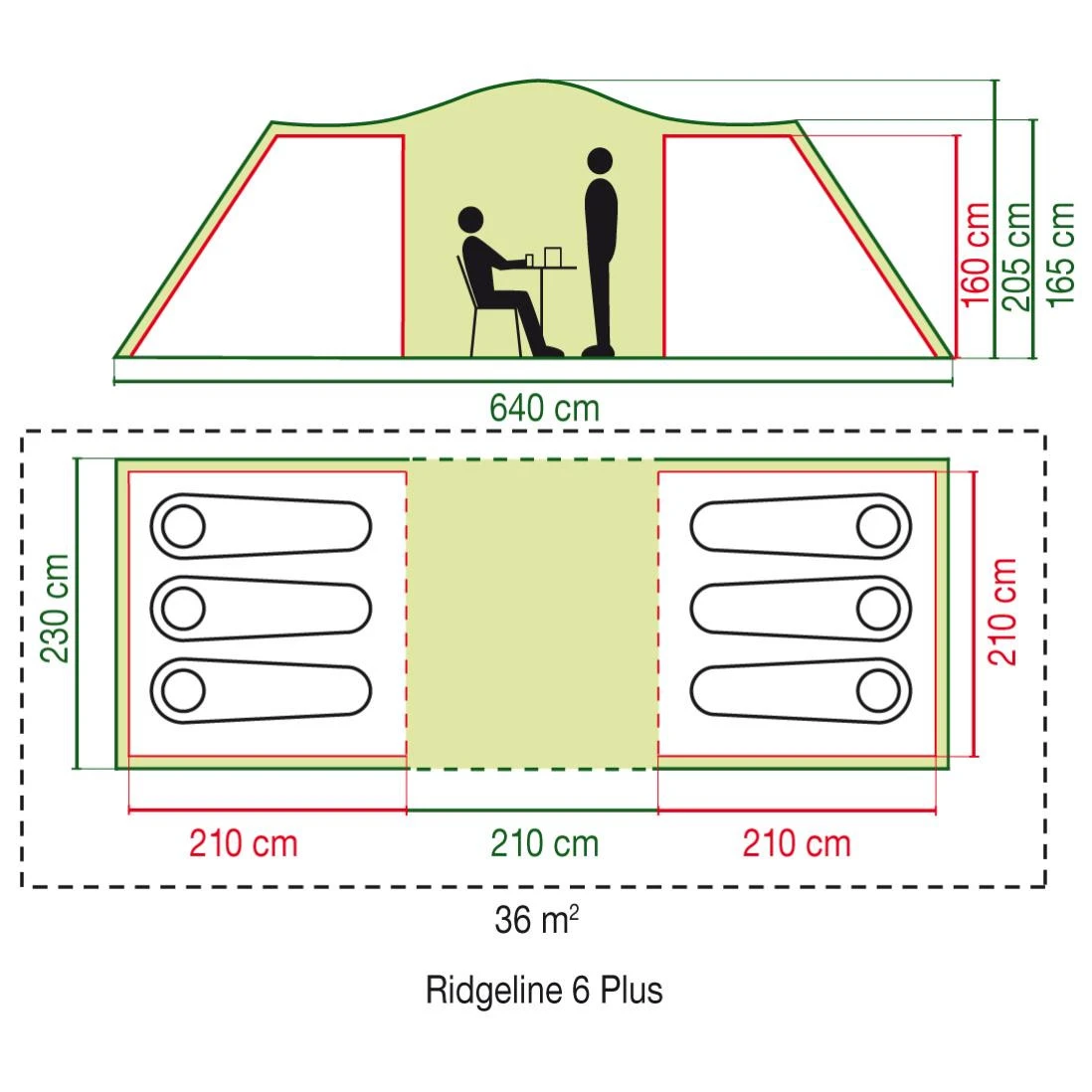 Coleman Ridgeline 6 Plus Familienzelt 2 Coleman Ridgeline 6 Plus Familienzelt – Bild 2