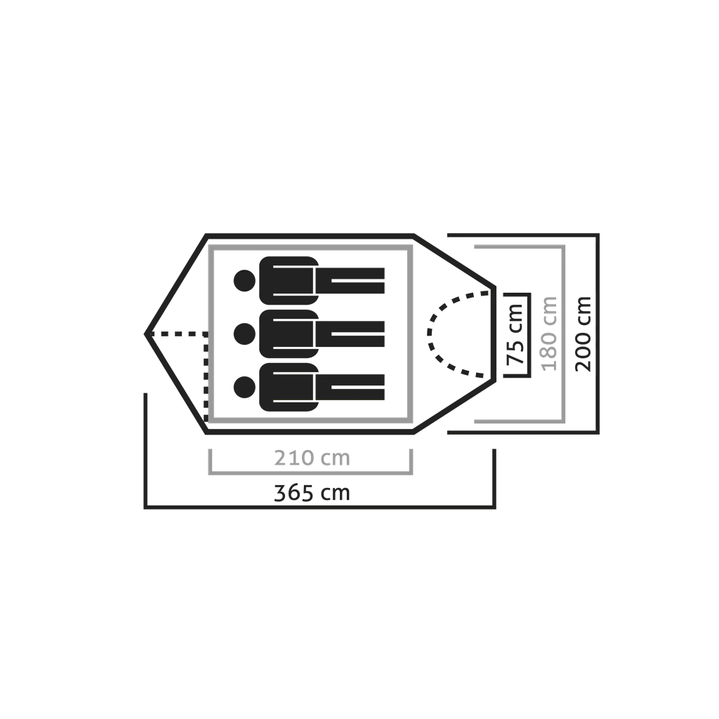 Salewa Sierra Leone III Trekkingzelt 3 Salewa Sierra Leone III Trekkingzelt – Bild 3