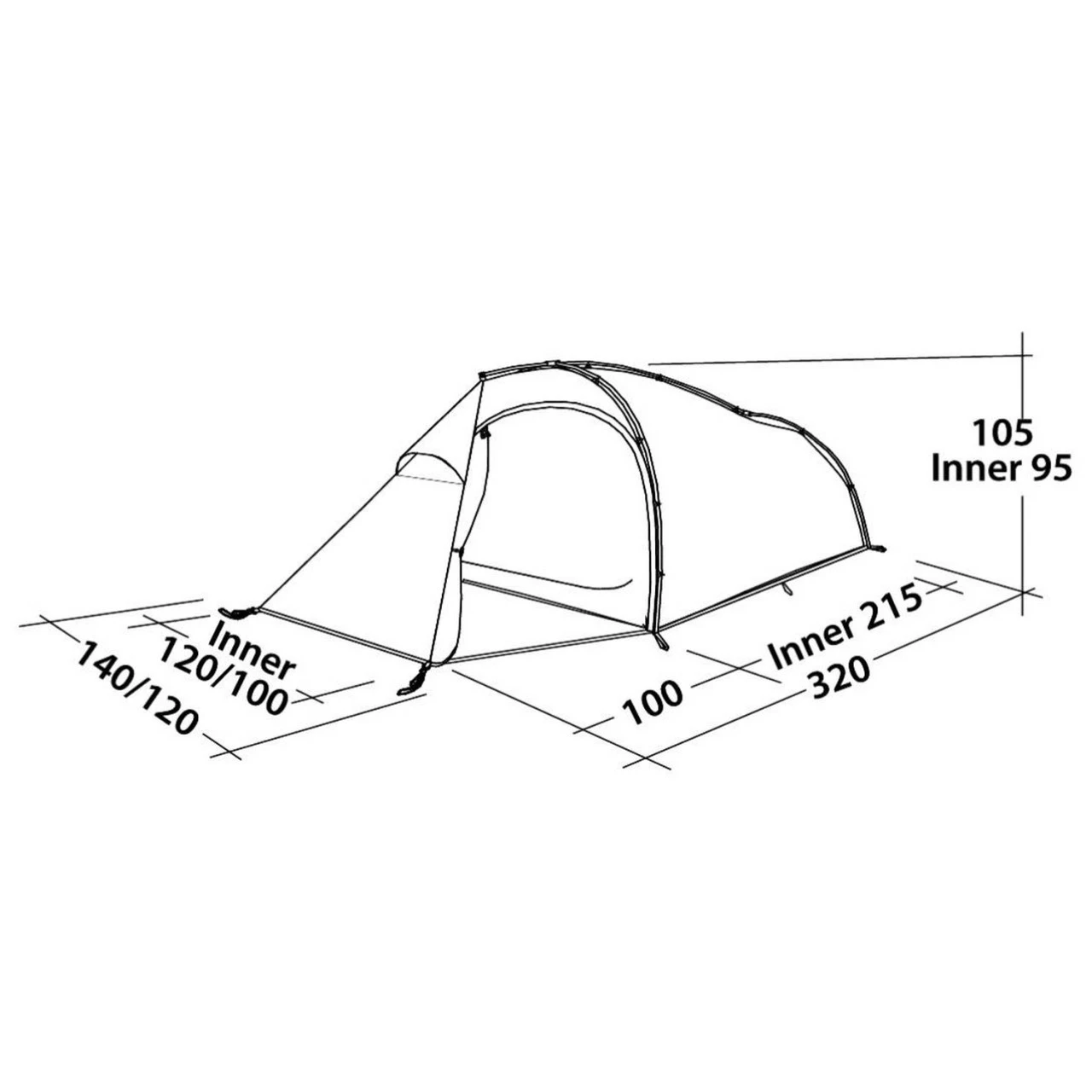 Robens Buck Creek 2 Trekkingzelt 2 Robens Buck Creek 2 Trekkingzelt – Bild 2