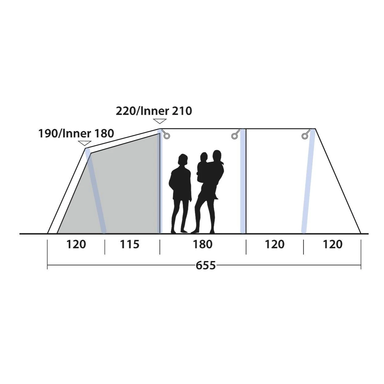 Outwell Parkdale 6PA - Ausstellungszelt 3 Outwell Parkdale 6PA - Ausstellungszelt – Bild 3