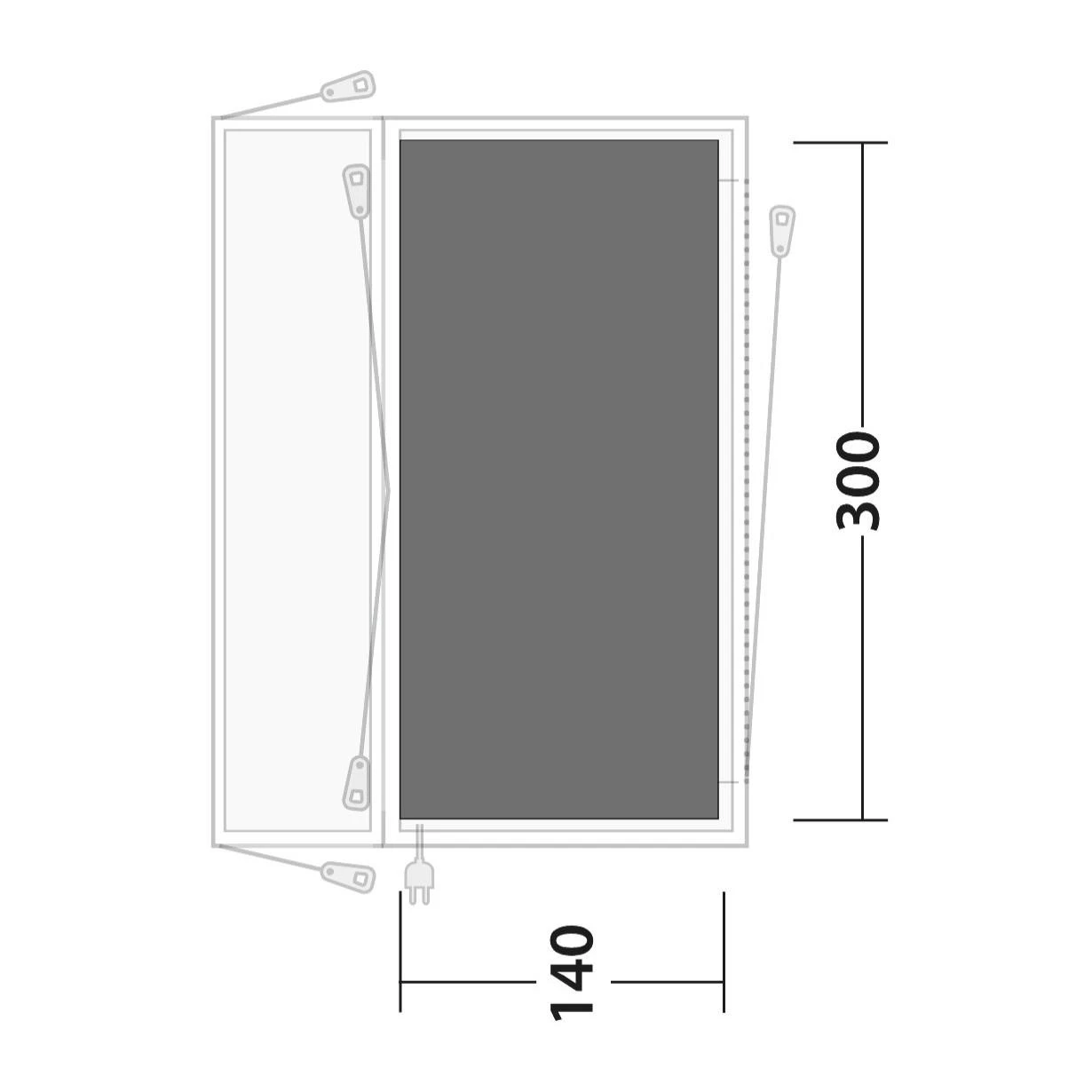 Outwell Footprint Lakecrest Vorzeltunterlage 2 Outwell Footprint Lakecrest Vorzeltunterlage – Bild 2