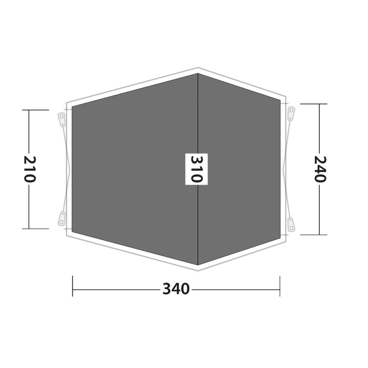 Outwell Footprint Woodcrest Vorzeltunterlage 2 Outwell Footprint Woodcrest Vorzeltunterlage – Bild 2