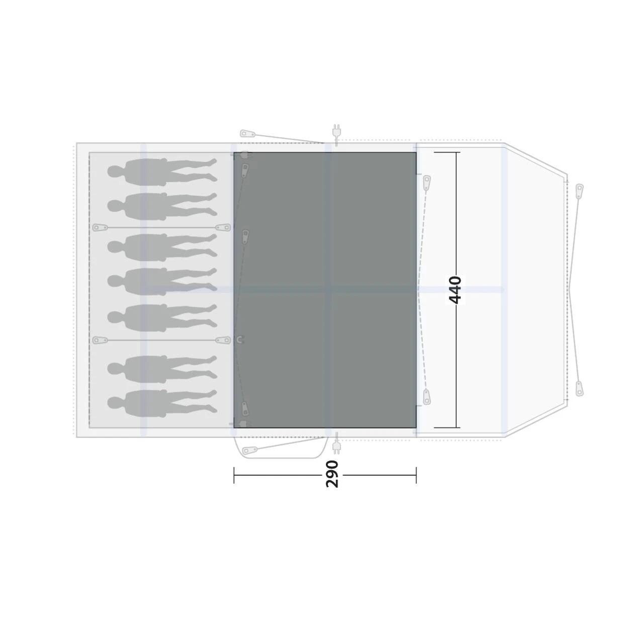 Outwell Flat Woven Carpet Knoxville 7SA Zeltteppich 2 Outwell Flat Woven Carpet Knoxville 7SA Zeltteppich – Bild 2