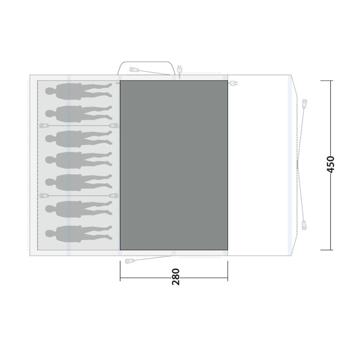 Outwell Flat Woven Carpet Sundale 7PA Zeltteppich 2 Outwell Flat Woven Carpet Sundale 7PA Zeltteppich – Bild 2