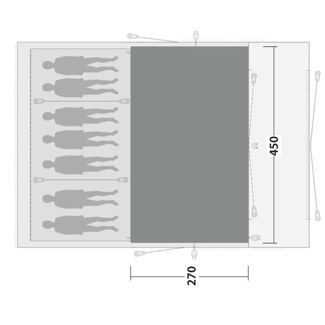 Outwell Flat Woven Carpet Vermont 7PE Zeltteppich 2 Outwell Flat Woven Carpet Vermont 7PE Zeltteppich – Bild 2