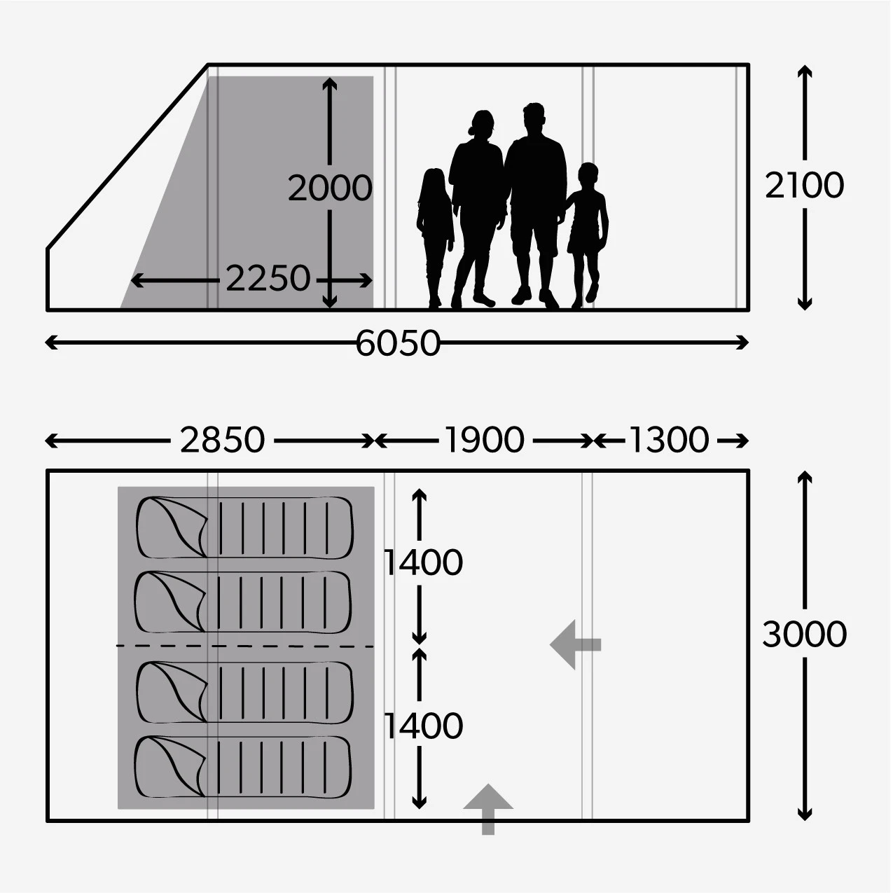 Dometic Rarotonga FTT 401 TC Familienzelt 2 Dometic Rarotonga FTT 401 TC Familienzelt – Bild 2