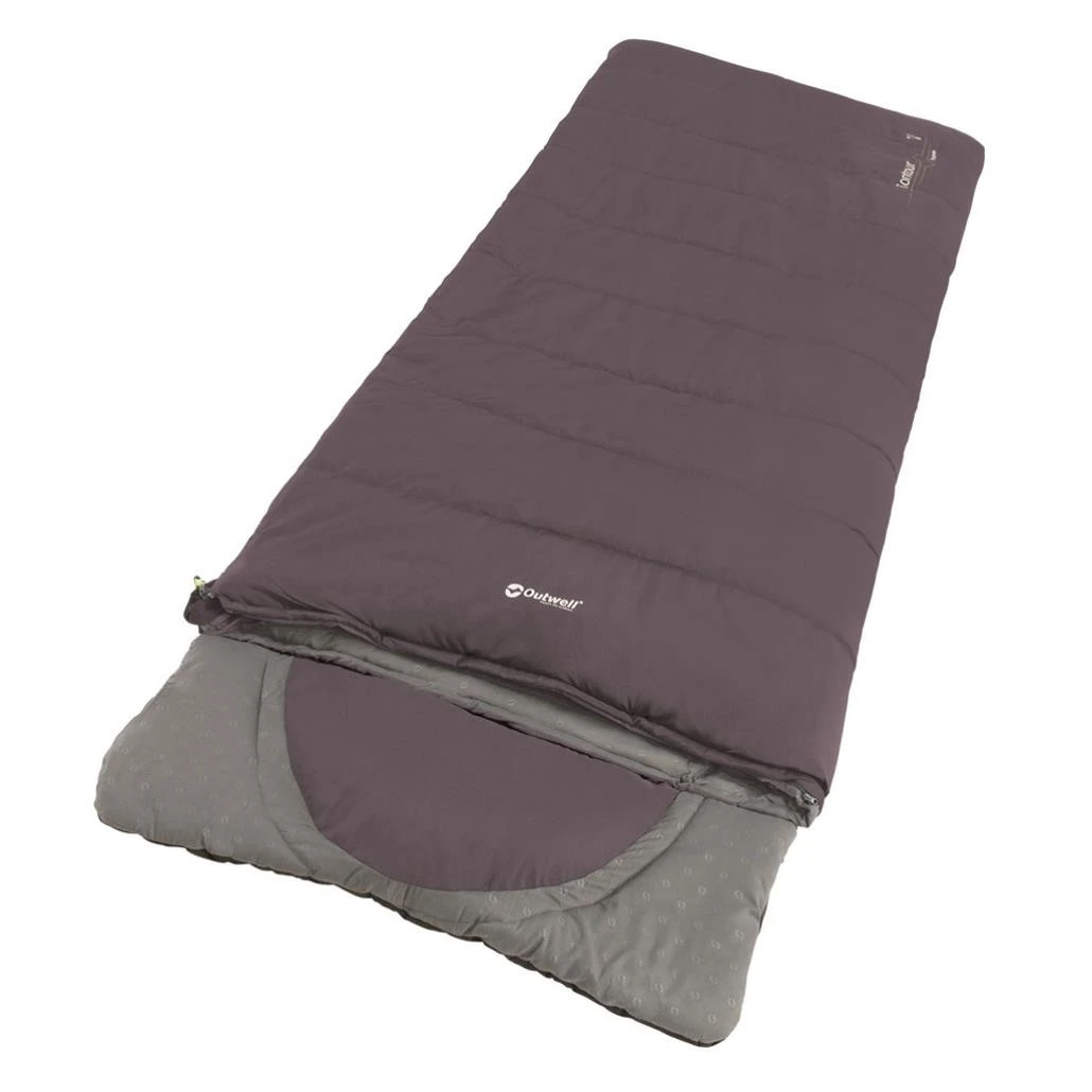 Outwell Contour Dark Purple Kunstfaserschlafsack 1 Outwell Contour Dark Purple Kunstfaserschlafsack