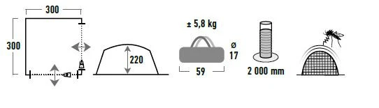 High Peak Pavillon 3x3 2 High Peak Pavillon 3x3 – Bild 2