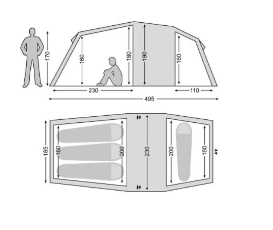 Nordisk Reisa 4 PU Familienzelt 2 Nordisk Reisa 4 PU Familienzelt – Bild 2