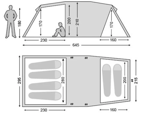 Nordisk Reisa 6 PU Familienzelt 2 Nordisk Reisa 6 PU Familienzelt – Bild 2