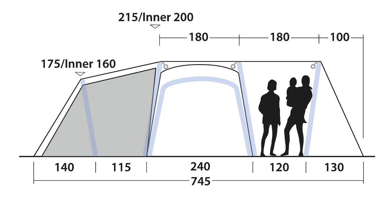 Outwell Airville 6SA Familienzelt 4 Outwell Airville 6SA Familienzelt – Bild 4