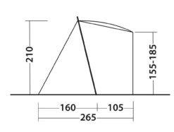 Outwell Sandcrest S Heckzelt -Camping-ausrüstung Verkäufe 2024 7366706 1280x1280