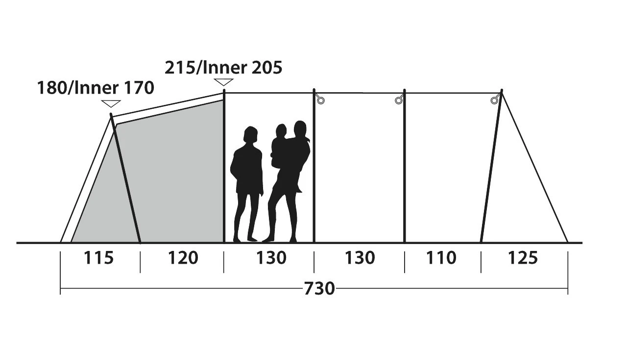 Outwell Yosemite Lake 5TC Familienzelt 4 Outwell Yosemite Lake 5TC Familienzelt – Bild 4