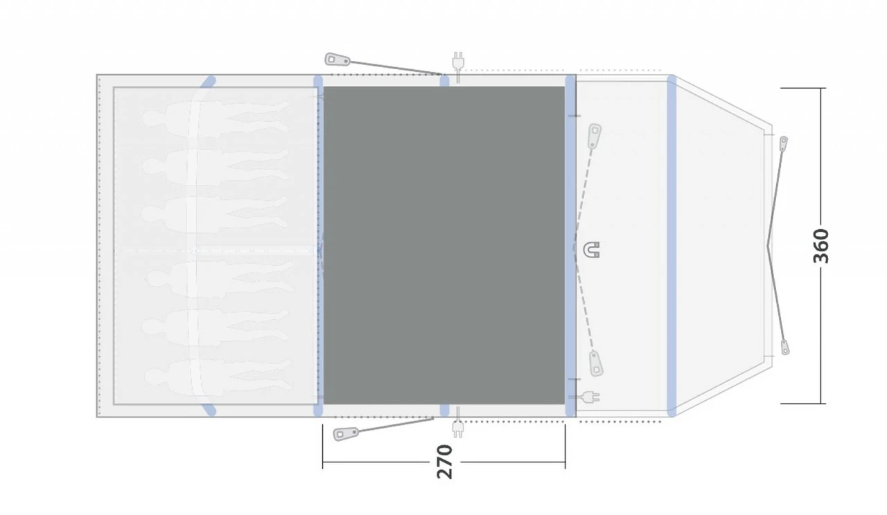 Outwell Flat Woven Carpet Wood Lake 6ATC Zeltteppich 2 Outwell Flat Woven Carpet Wood Lake 6ATC Zeltteppich – Bild 2