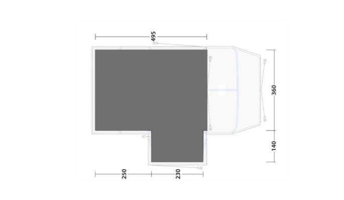 Outwell Footprint Airville 6SA Zeltunterlage 2 Outwell Footprint Airville 6SA Zeltunterlage – Bild 2