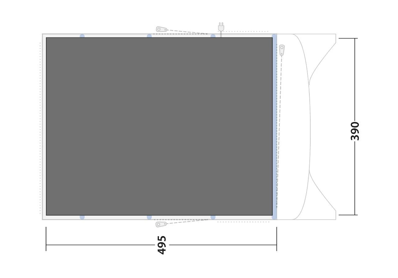 Outwell Footprint Avondale 6PA Zeltunterlage 2 Outwell Footprint Avondale 6PA Zeltunterlage – Bild 2