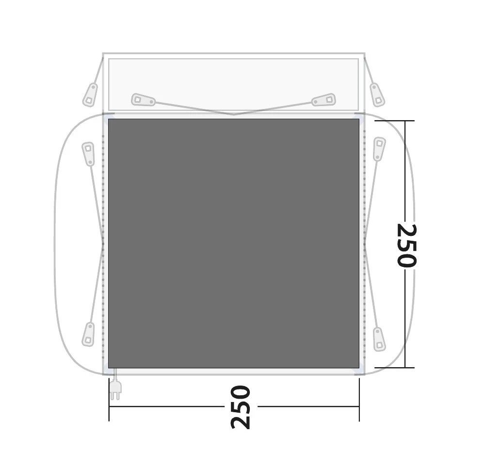 Outwell Footprint Milestone Dash / Shade Vorzeltunterlage 2 Outwell Footprint Milestone Dash / Shade Vorzeltunterlage – Bild 2