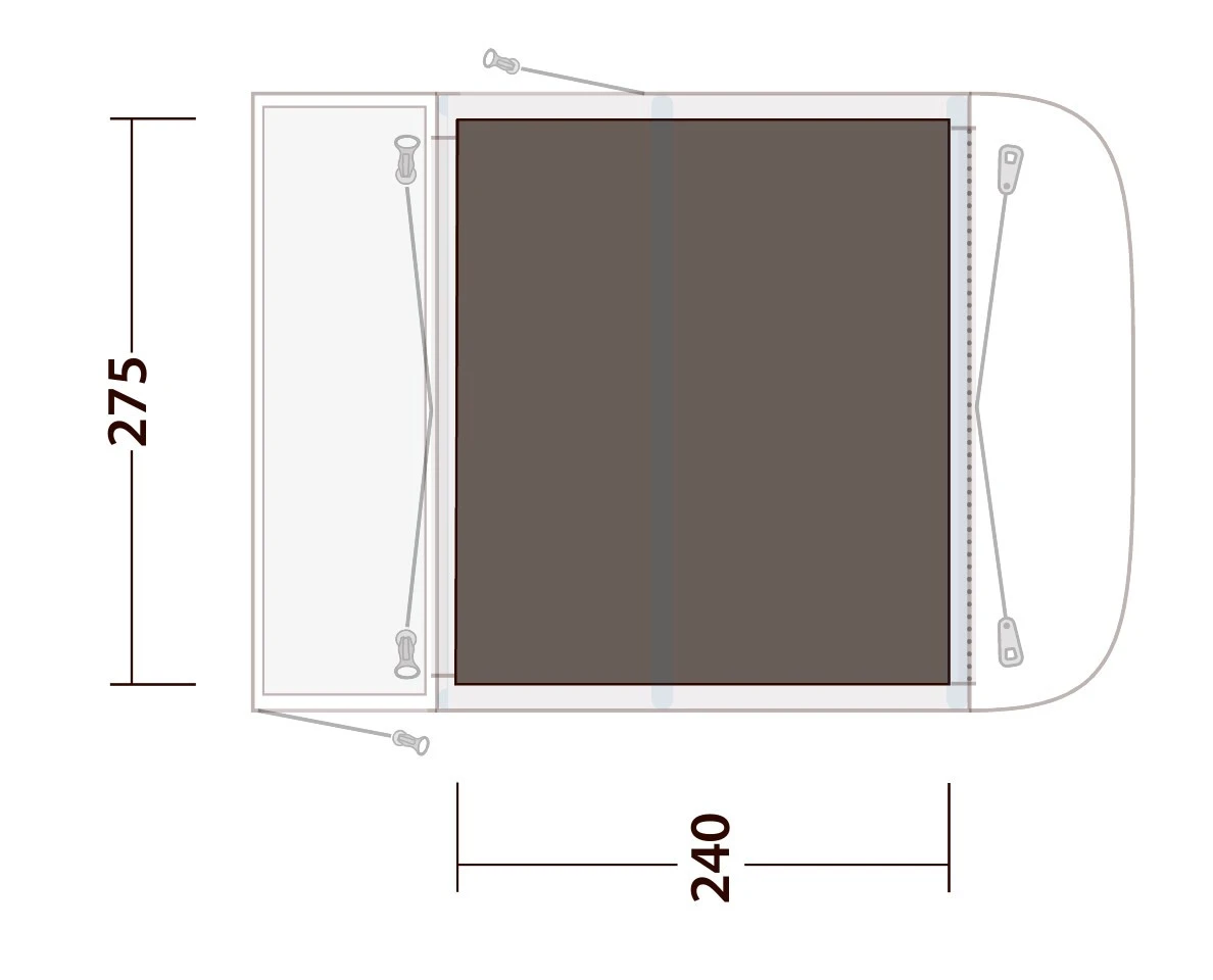 Outwell Footprint Newburg 260 Vorzeltunterlage 2 Outwell Footprint Newburg 260 Vorzeltunterlage – Bild 2
