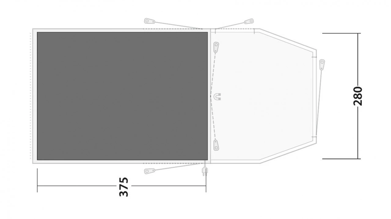Outwell Footprint Yosemite Lake 4ATC Zeltunterlage 2 Outwell Footprint Yosemite Lake 4ATC Zeltunterlage – Bild 2