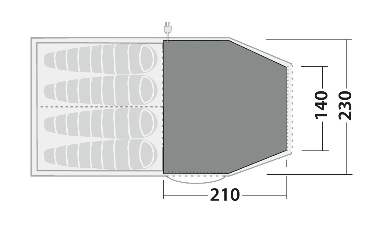 Robens Fleece Carpet Double Dreamer 4 Zeltteppich 2 Robens Fleece Carpet Double Dreamer 4 Zeltteppich – Bild 2