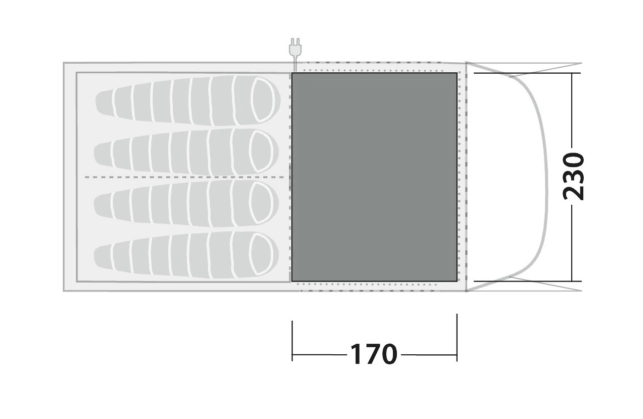 Robens Fleece Carpet Wolf Moon 4XP Zeltteppich 2 Robens Fleece Carpet Wolf Moon 4XP Zeltteppich – Bild 2