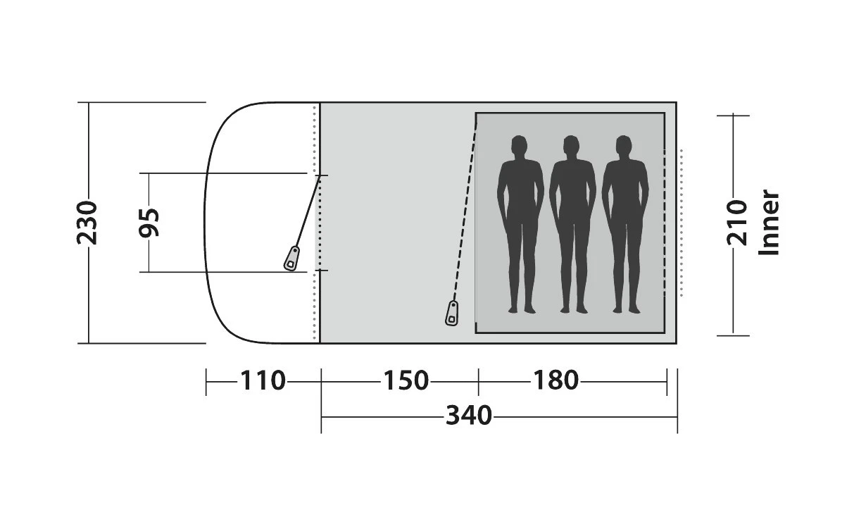 Easy Camp Palmdale 300 Familienzelt 2 Easy Camp Palmdale 300 Familienzelt – Bild 2