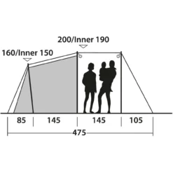 Outwell Odessa 5 Familienzelt (Spring Campaign 2023) -Camping-ausrüstung Verkäufe 2024 7691734 1280x1280