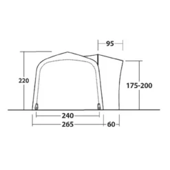 Outwell Crossville 250SA Busvorzelt -Camping-ausrüstung Verkäufe 2024 7865869 1280x1280