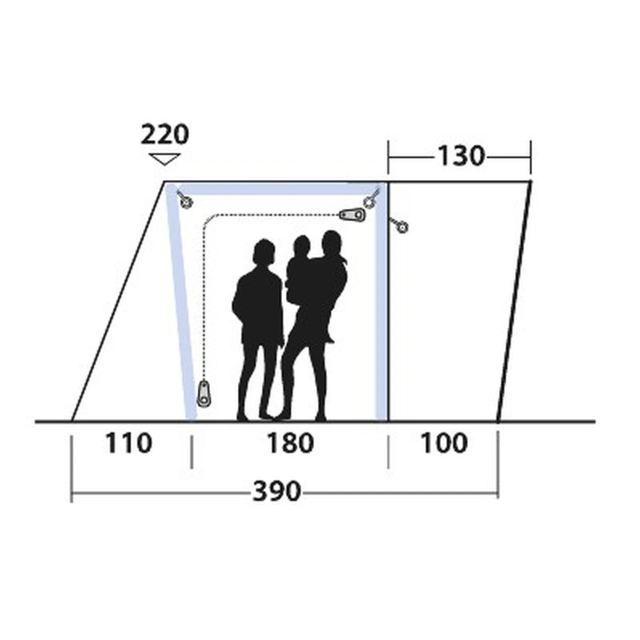 Outwell Jonesville 290SA Flex Busvorzelt 4 Outwell Jonesville 290SA Flex Busvorzelt – Bild 4