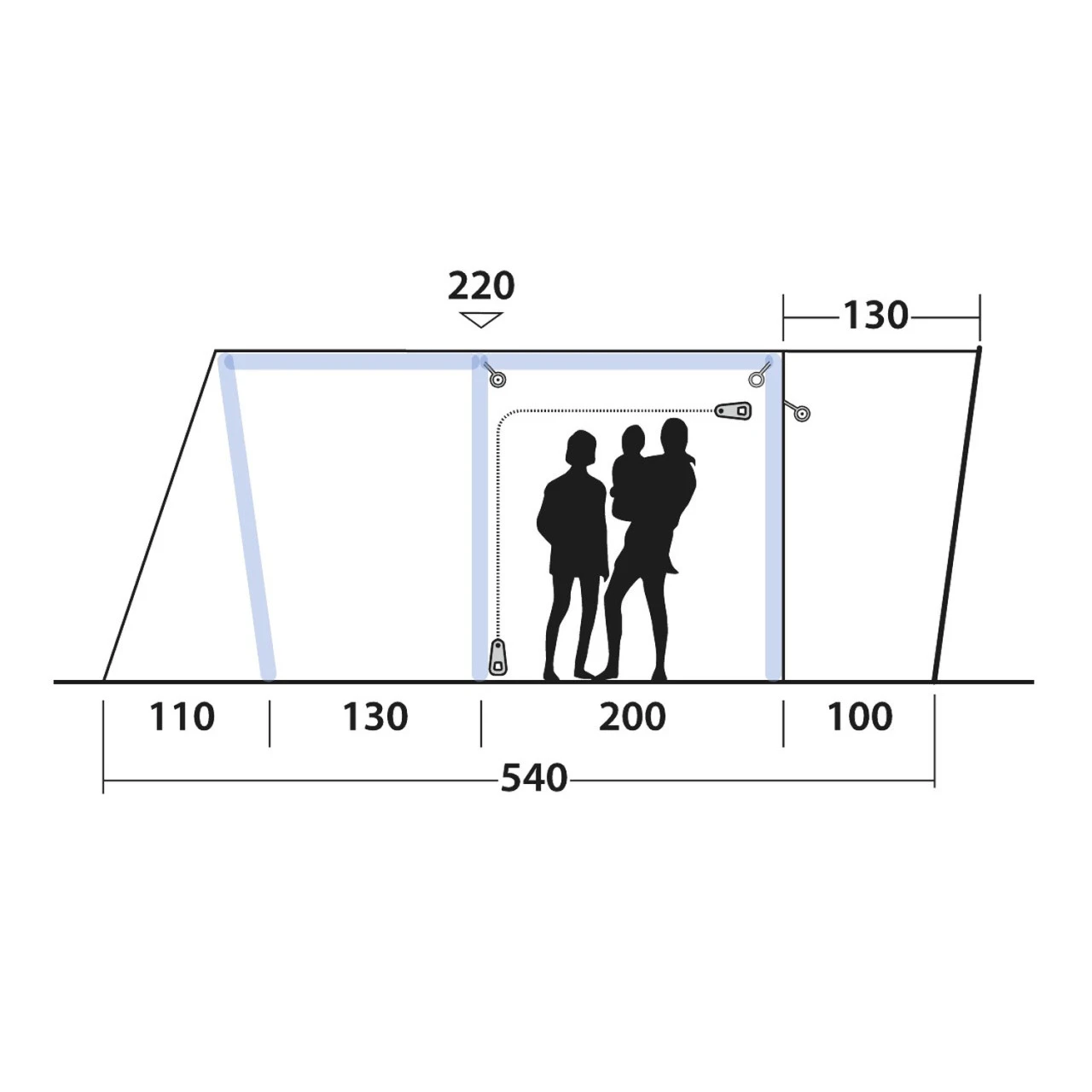 Outwell Jonesville 440SA Flex Busvorzelt 4 Outwell Jonesville 440SA Flex Busvorzelt – Bild 4