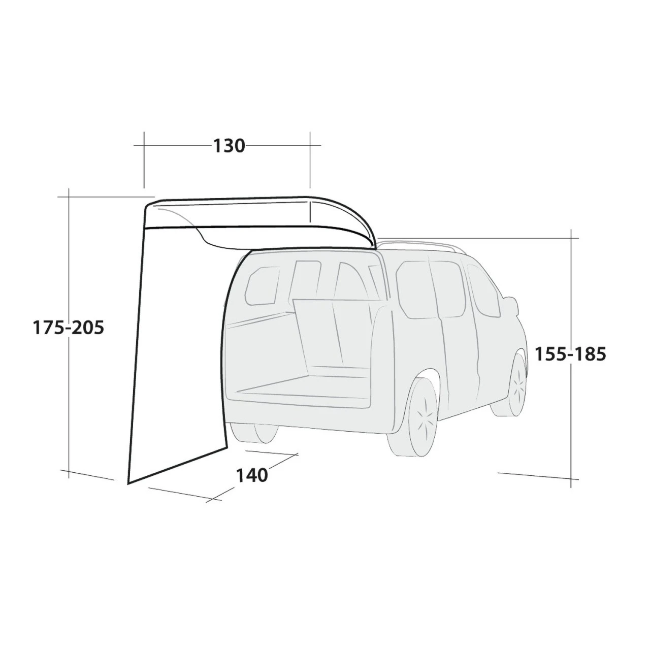 Outwell Upcrest Busvordach 2 Outwell Upcrest Busvordach – Bild 2