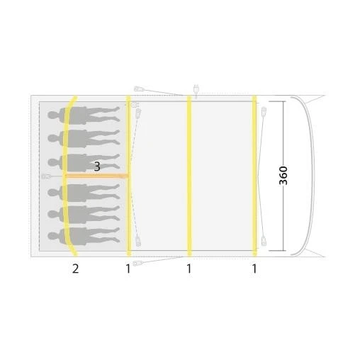 Outwell Hayward Lake 6ATC Familienzelt 6 Outwell Hayward Lake 6ATC Familienzelt – Bild 6