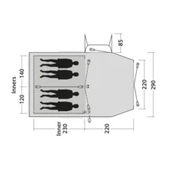 Outwell Nevada 4PE Familienzelt -Camping-ausrüstung Verkäufe 2024 7957975 1280x1280
