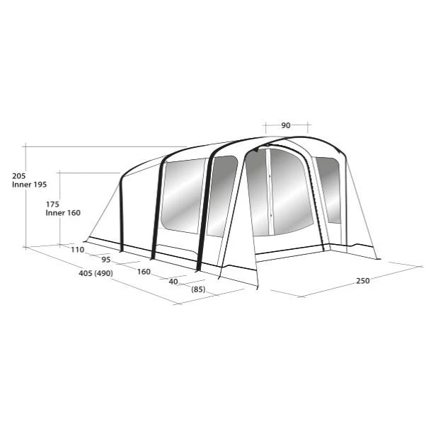 Outwell Elmdale 3PA Familienzelt 2 Outwell Elmdale 3PA Familienzelt – Bild 2
