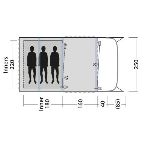 Outwell Elmdale 3PA Familienzelt 3 Outwell Elmdale 3PA Familienzelt – Bild 3