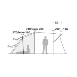 Robens Wolf Moon TC 5XP Familienzelt -Camping-ausrüstung Verkäufe 2024 7979610 1280x1280