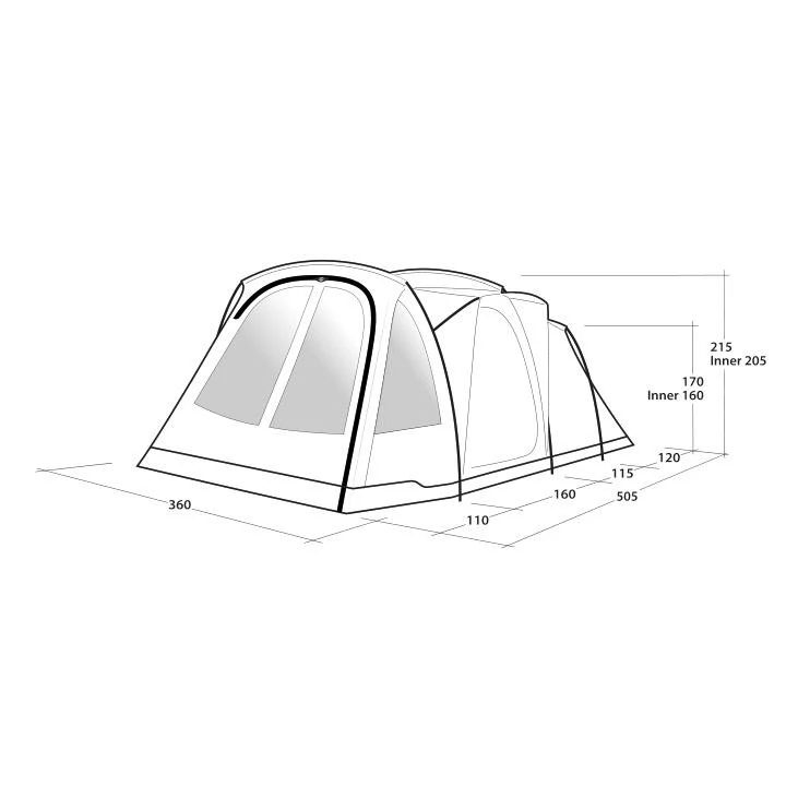 Outwell Springwood 6SG Familienzelt 2 Outwell Springwood 6SG Familienzelt – Bild 2