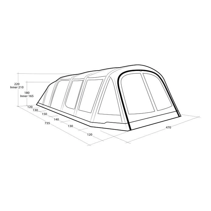 Outwell Wood Lake 7ATC Familienzelt 2 Outwell Wood Lake 7ATC Familienzelt – Bild 2