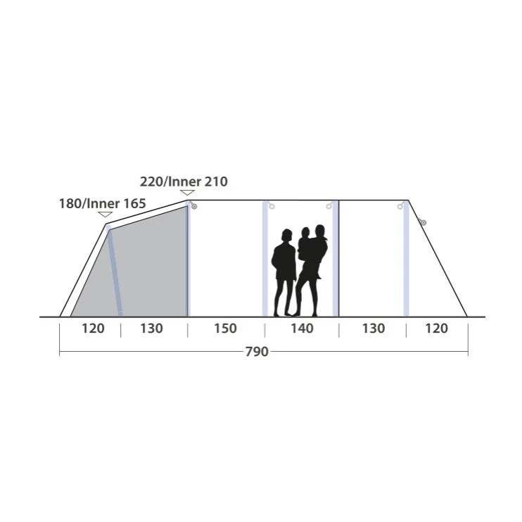 Outwell Wood Lake 7ATC Familienzelt 4 Outwell Wood Lake 7ATC Familienzelt – Bild 4
