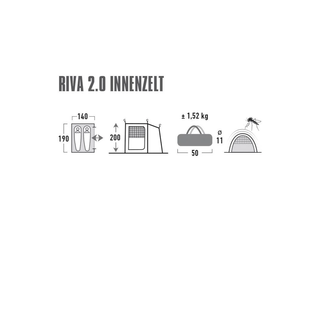High Peak Riva 2.0 Innenzelt 2 High Peak Riva 2.0 Innenzelt – Bild 2