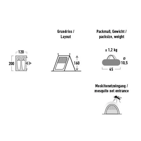 High Peak Trentino 2.0 Innenzelt 2 High Peak Trentino 2.0 Innenzelt – Bild 2