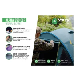 Vango Alpha 250 CLR Campingzelt -Camping-ausrüstung Verkäufe 2024 8057198 1280x1280
