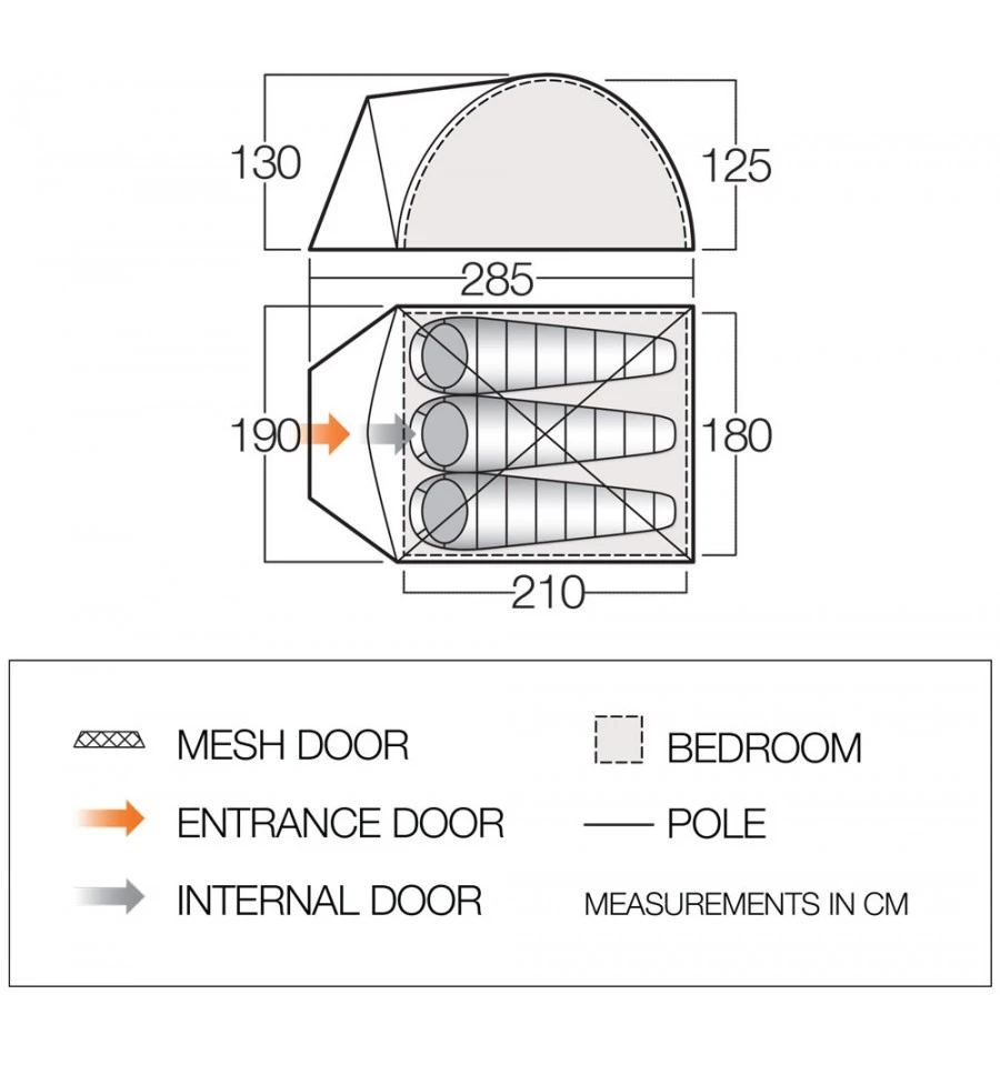 Vango Alpha 300 CLR Campingzelt 2 Vango Alpha 300 CLR Campingzelt – Bild 2
