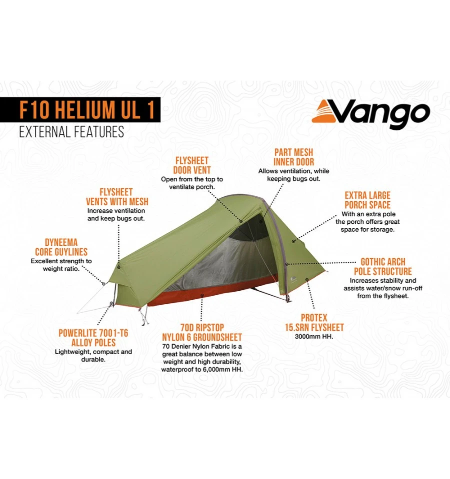 Vango F10 Helium UL 1 Trekkingzelt 8 Vango F10 Helium UL 1 Trekkingzelt – Bild 8