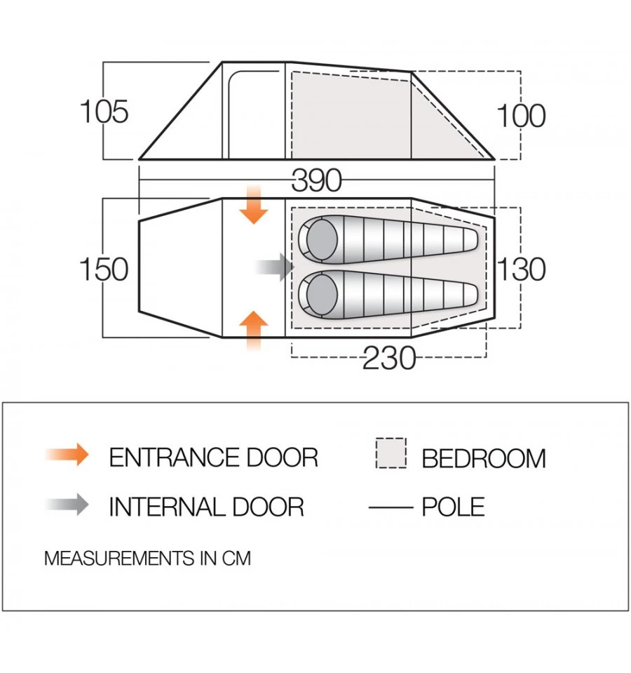 Vango F10 Xenon UL 2 Plus Trekkingzelt 2 Vango F10 Xenon UL 2 Plus Trekkingzelt – Bild 2
