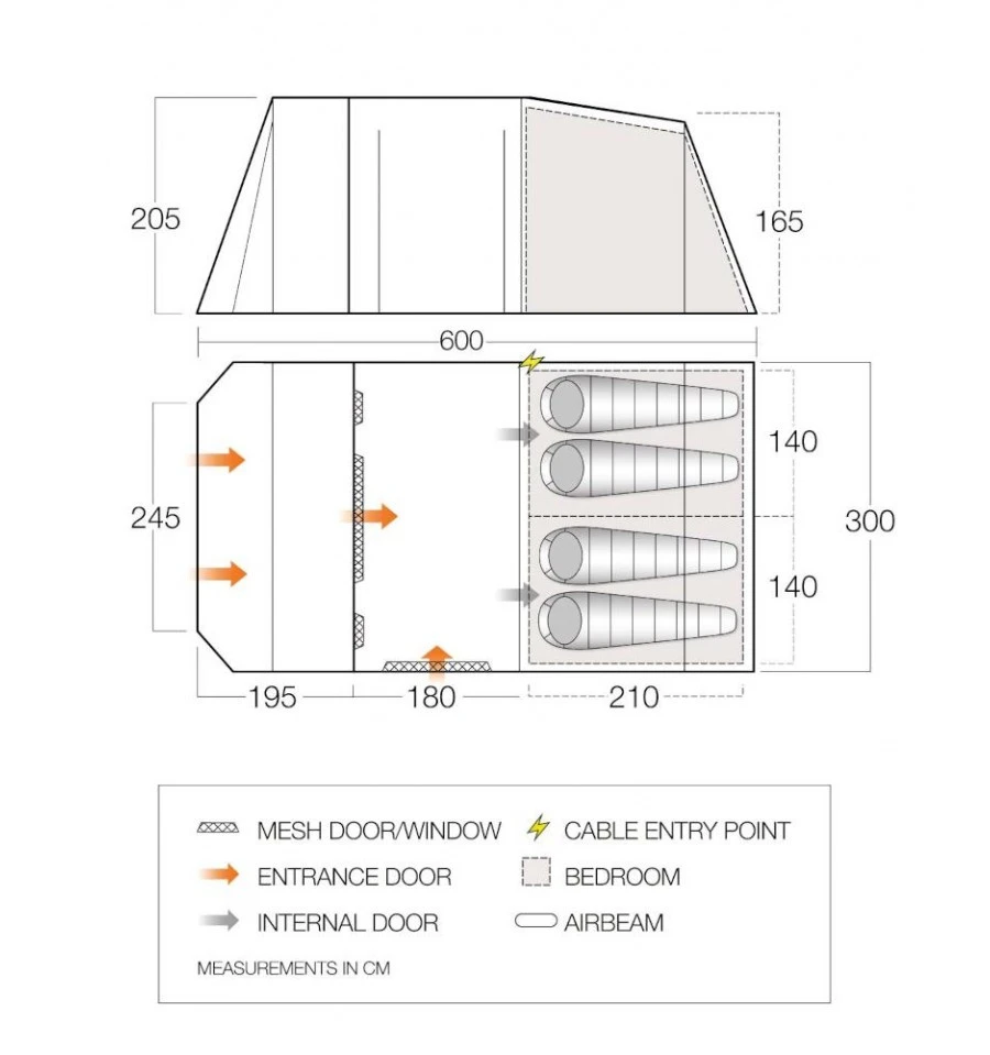 Vango Lismore 450 Package Familienzelt 2 Vango Lismore 450 Package Familienzelt – Bild 2