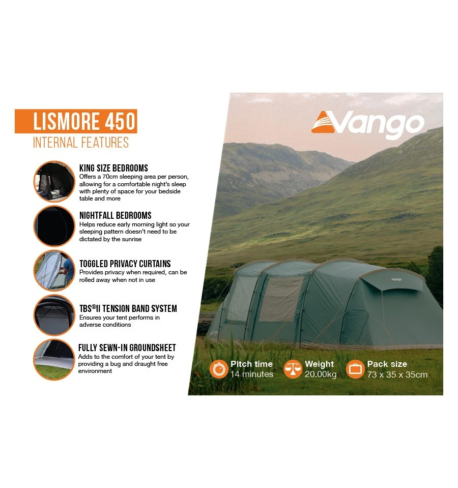 Vango Lismore 450 Package Familienzelt 5 Vango Lismore 450 Package Familienzelt – Bild 5