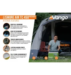 Vango Lismore Air TC 450 Package Familienzelt -Camping-ausrüstung Verkäufe 2024 8057478 1280x1280