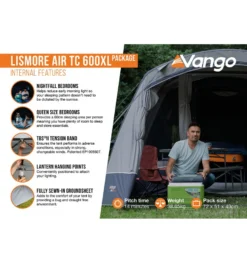 Vango Lismore Air TC 600XL Package Ausstellungszelt -Camping-ausrüstung Verkäufe 2024 8057486 1280x1280